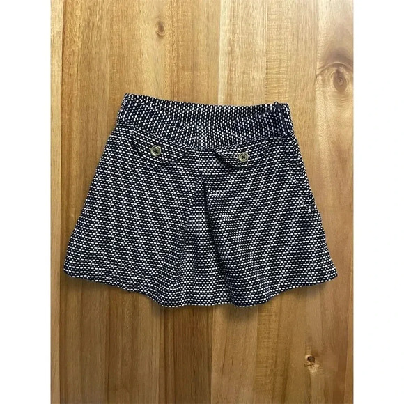 Janie and Jack Girls Size 4 Navy Blue White Dot Skirt Vintage Pink Tag - Picture 1 of 6